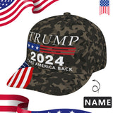 Custom Name Camouflage Unisex Hat Baseball Cap