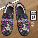 Custom Pet Face&Name Slip-on Canvas Shoes