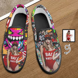 Custom Body Photo White Slip-on Canvas Shoes