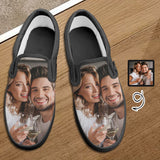 Custom Photo White Slip-on Canvas Shoes