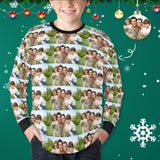 #7-16Y Custom Photo Love Family Kids' Rib Cuff Long Sleeve T-shirt