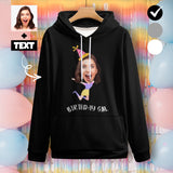 Custom Face Birthday Unisex Hoodie Personalized Photo Loose Pullover Hoodie