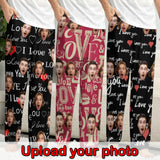 Custom Face Couple Slumber Party Unisex Long Pajama Pants For Men Women Kids