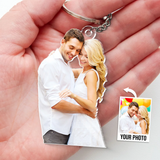 Custom Photo Keychain Acrylic Charm Personalized Pet Photo Keyring