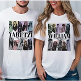 Retro Custom Photo Tee Vintage Tshirt Personalized Tshirts with Photo Valentines Day Gifts Couple Shirts