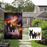 Custom Dogs Face Garden Flag