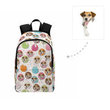 Custom Donuts Dog Face Backpack