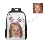 Custom Face Bunny Ear School Bag