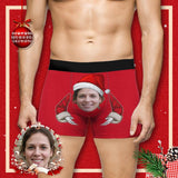 Custom Face Christmas Hug Men's Boxer Briefs Made for You Custom Underwear Unique Shirt Gift