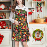 Custom Face Christmas Stocking All Over Print Adjustable Apron