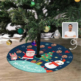 Custom Face Christmas We Are Together Christmas Tree Skirt