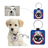 Custom Face Circle Square Pet ID Tag