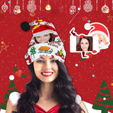 Custom Face Cute Christmas Patterns Christmas Santa Hat