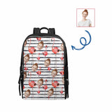 Custom Face Flamingo School Bag