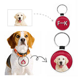 Custom Face Fxxk Round Pet ID Tag