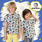 Custom Face Game Console Boys' Polo Shirt