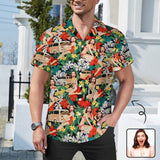 Custom Face Gypsy Vintage Car Cuban Collar Shirt Hawaiian Shirt for Husband or Boyfriend