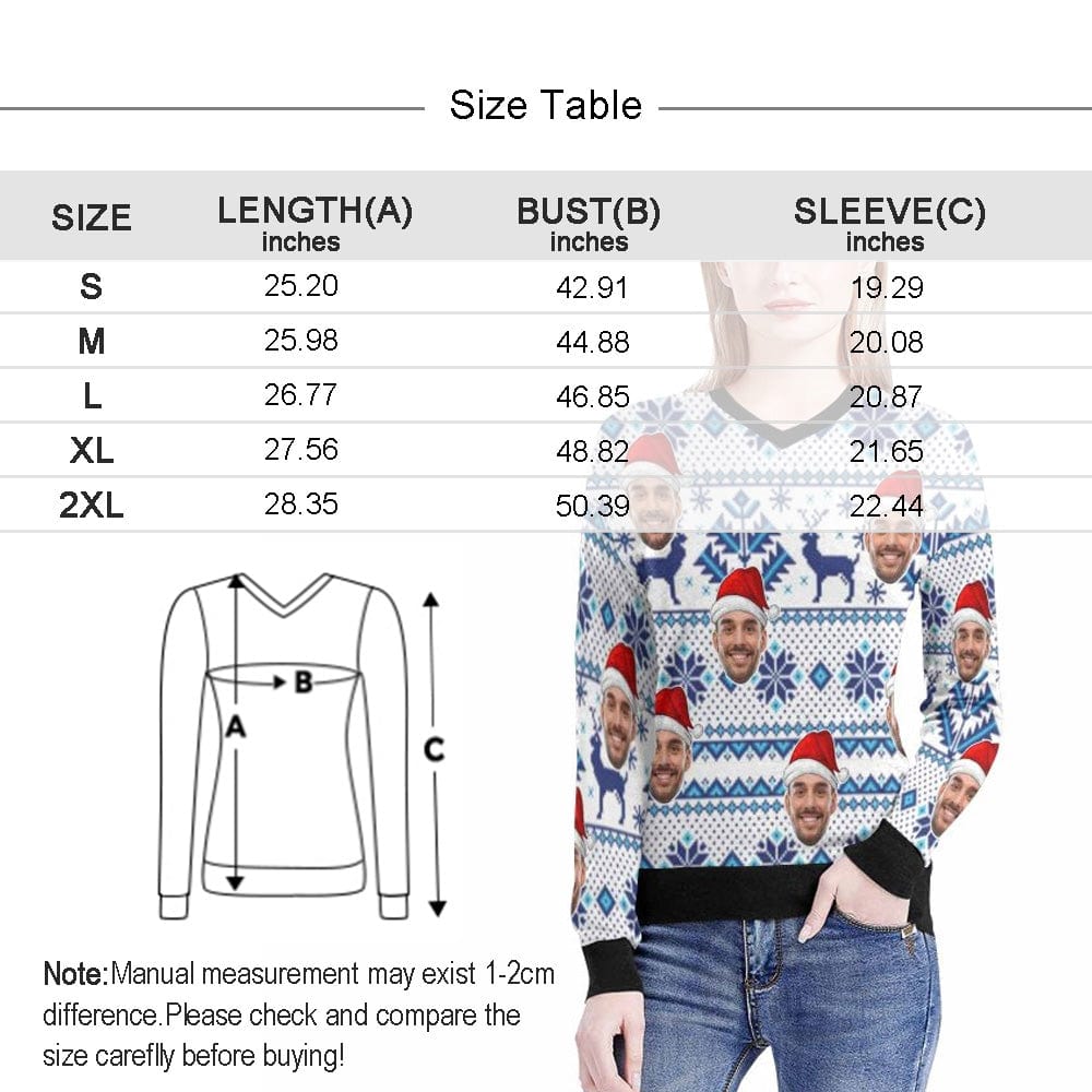 Dallas Cowboys Snowflakes Reindeer Pattern Ugly Xmas Sweater For Men And  Women - YesItCustom