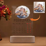 Custom Photo Calendar Clear Acrylic Plaque