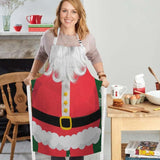 Happy Festival Christmas Santa Claus All Over Print Adjustable Apron