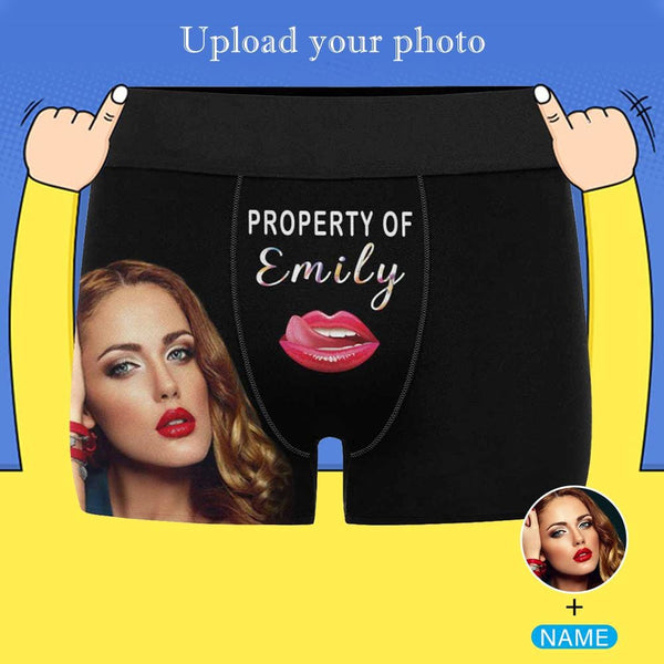 Custom Faceandname Sexy Lips Mens Underwear Personalized Boxer Briefs Yescustom 