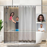 Custom Face Shower Curtain 66