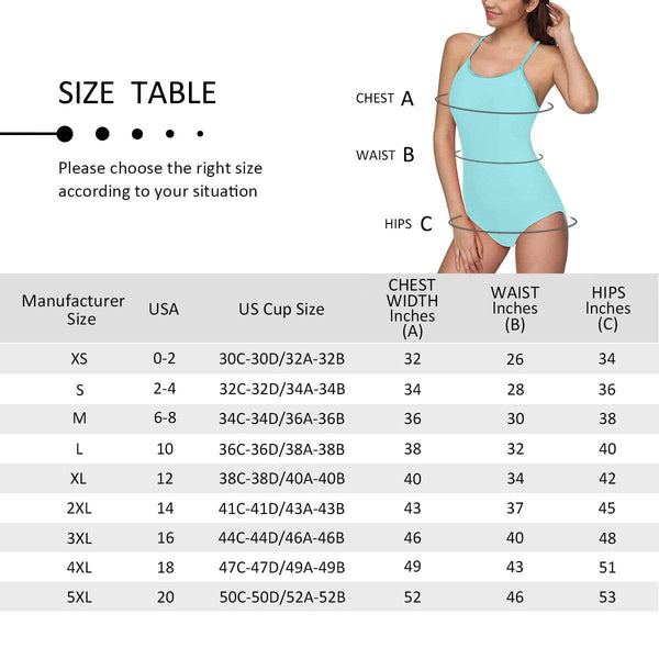 Custom Face/Photo Swimsuit Muscle Red Lip Personalized Women's Slip One ...