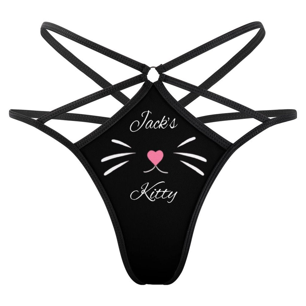 Personalized Name Cute Thongs T-Back Underwear Womens G-String Panties –  YesCustom